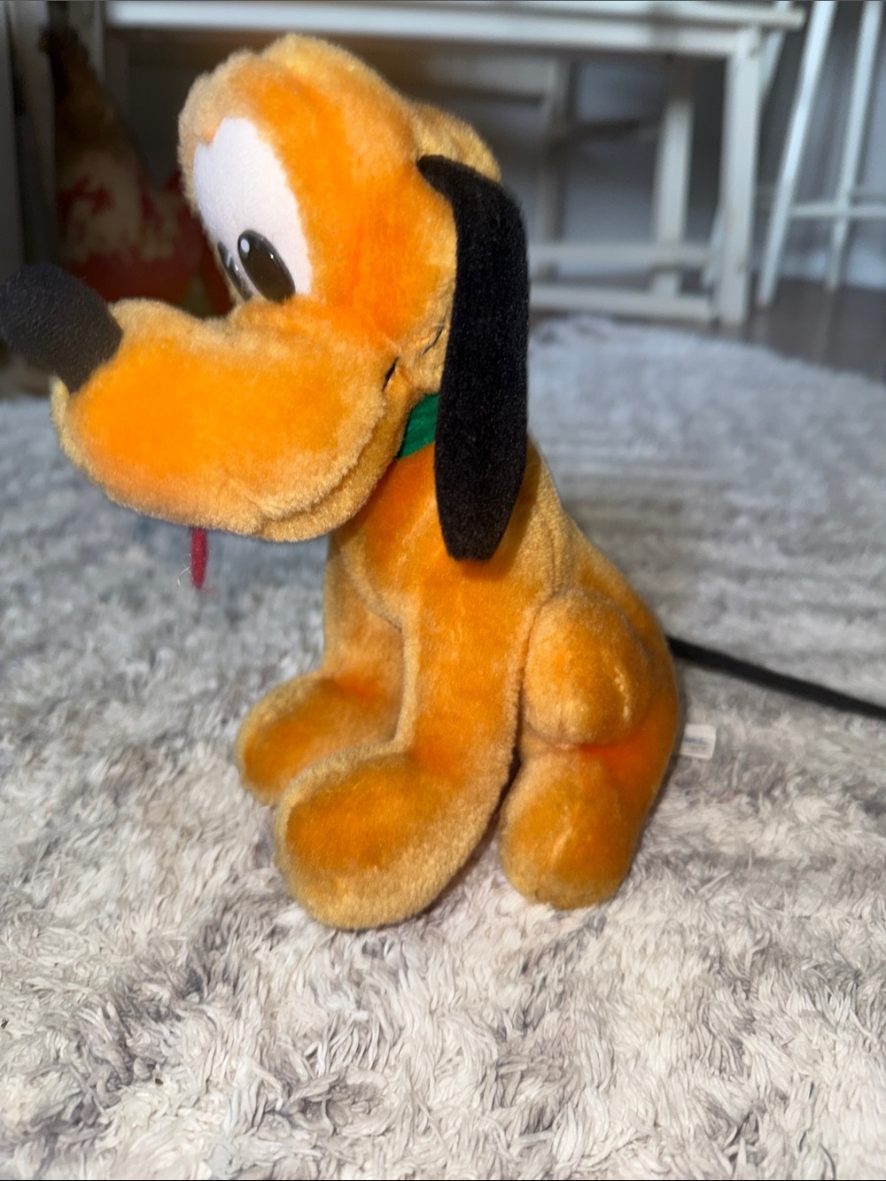 Vintage Disney Pluto Dog Plush Orange-Soft Pet Plush Plush 9” Tokyo Disneyland - Picture 2 of 7